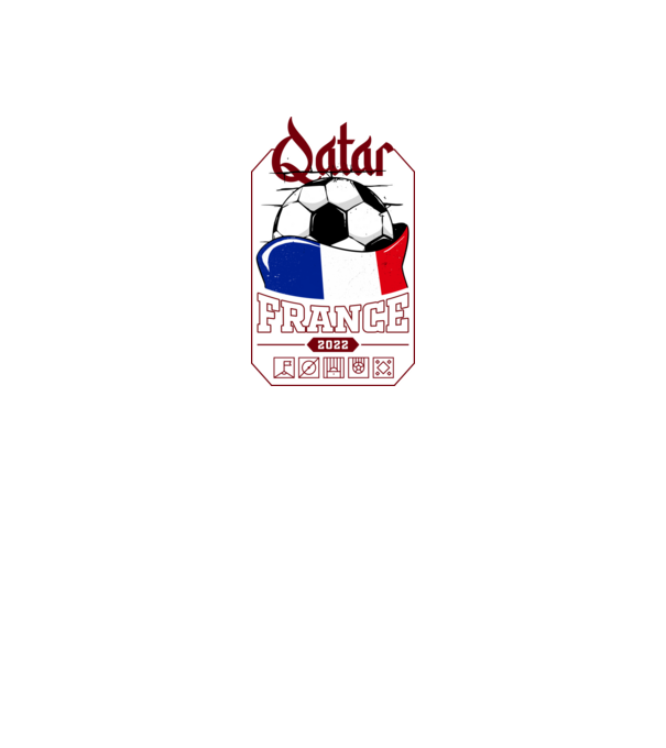 Quatar team france minta fehér pólón
