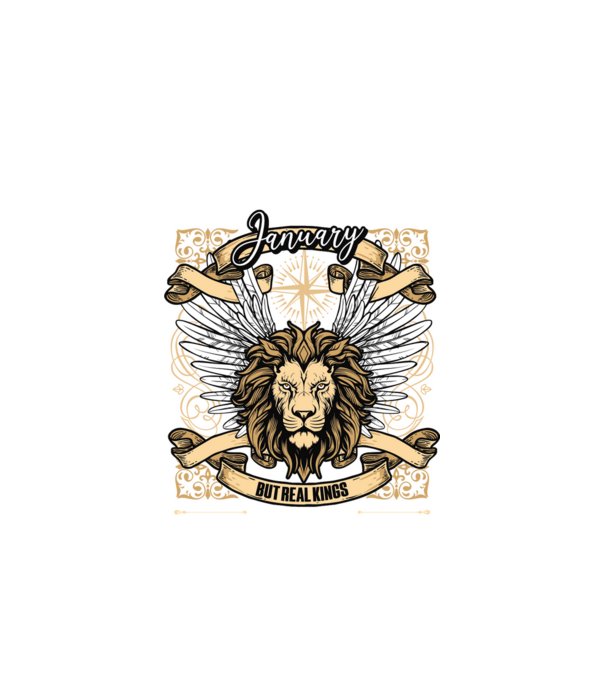 KINGS ARE BORN 1985 - JANUÁR minta fehér pólón
