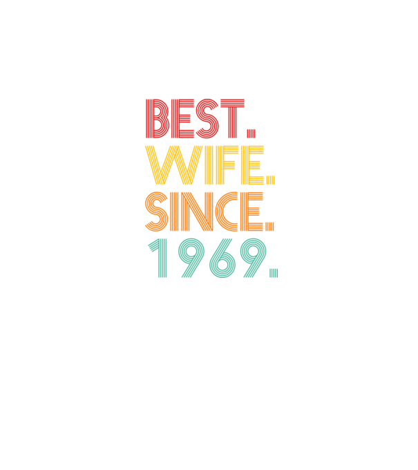 best wife since 1969 retro minta fekete pólón