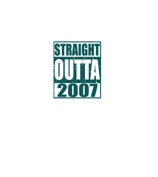 Straight Outta - 2007 minta szürke pólón