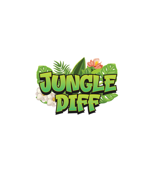 GAMER jungle diff minta fehér pólón