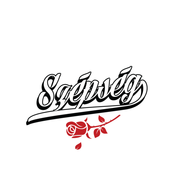 Szépség és a Szörny Szépség basic minta fehér pólón
