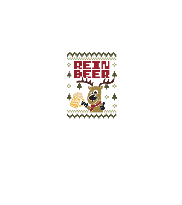 Reinbeer ugly sweater minta szürke pólón