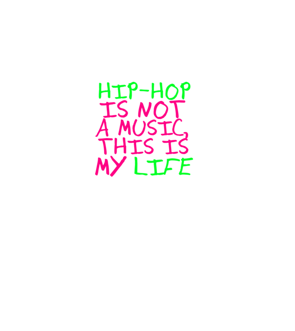 Hip-Hop, my life! minta sötétkék pólón