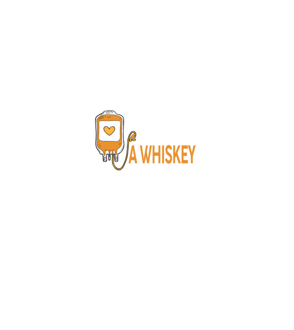 Vészhelyzet esetére a vércsoportom a Whiskey minta fekete pólón