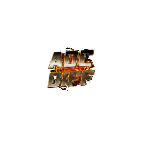 ADC DIFF metalic fire minta fekete pólón