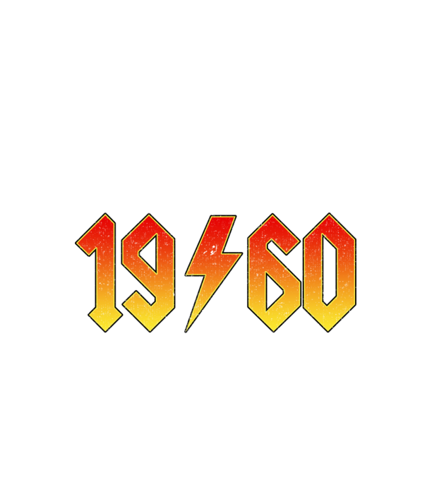 Rock születésnap 1960 MÁJUS minta fekete pólón