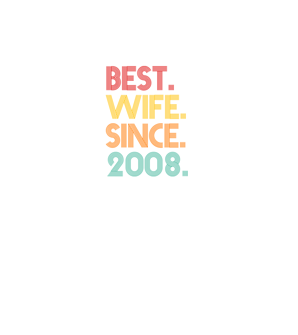 best wife since 2008 retro minta türkiz pólón