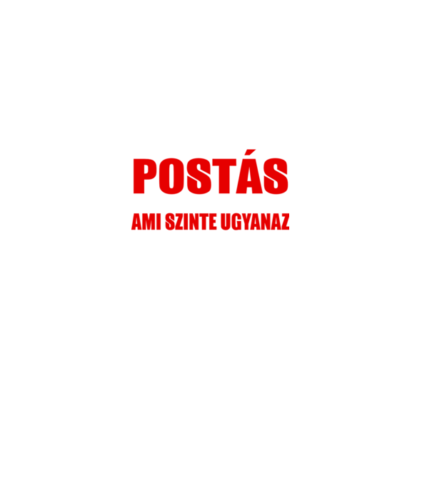 Nem Szuperhős - POSTÁS minta zöld pólón