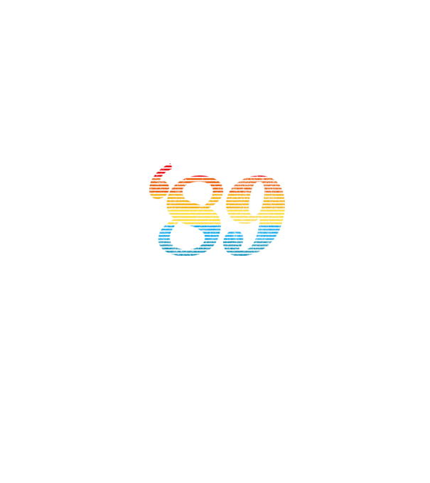 Retro szülinap 1989 minta fekete pólón