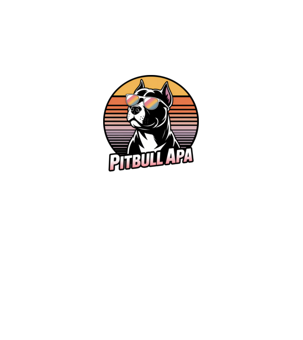 Pitbull Apa minta királykék pólón