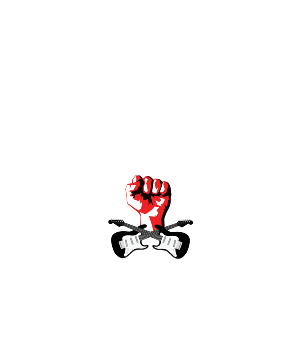 A rock örök ás elpusztíthatatlan minta fekete pólón