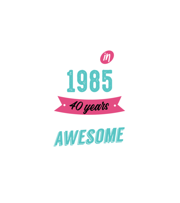 Made in 1985 minta fehér pólón