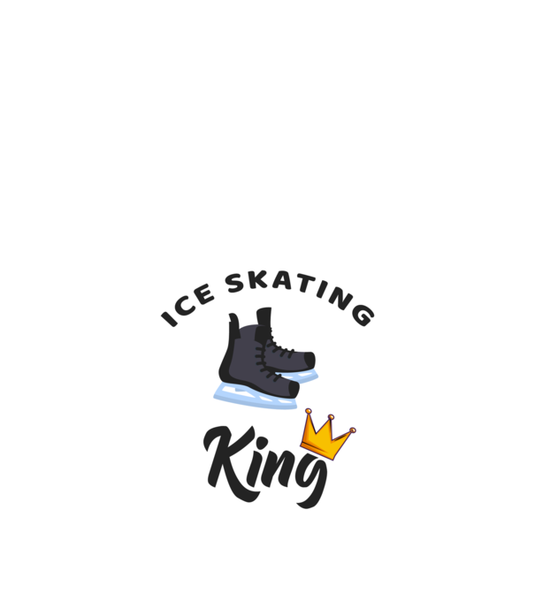 Ice skatin King minta fekete pólón