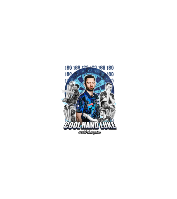 Luke Humphries World Champion minta homokszín pólón