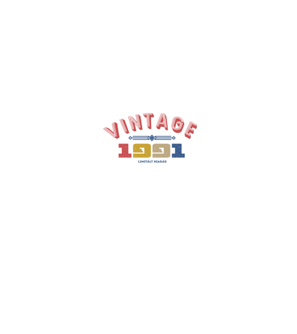 vintage 1991 minta fehér pólón