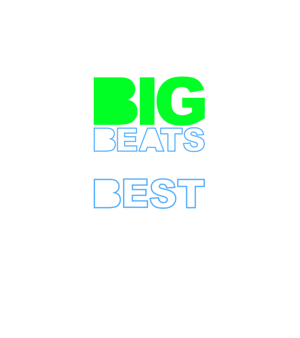 Big Beats Are The Best minta fekete pólón