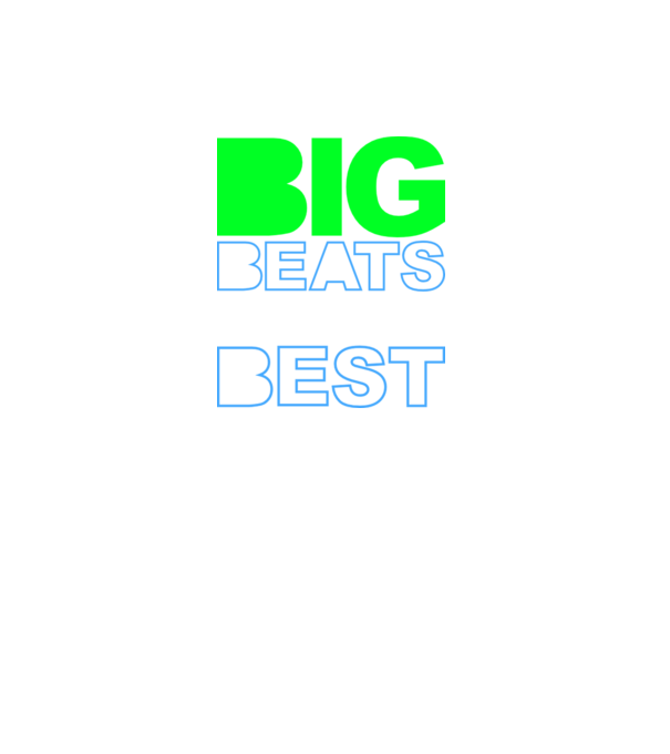Big Beats Are The Best minta fekete pólón