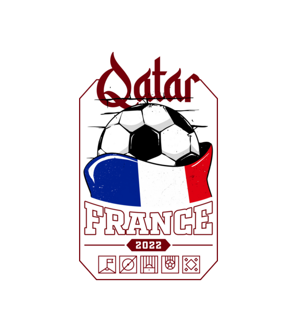 Quatar team france minta fehér pólón
