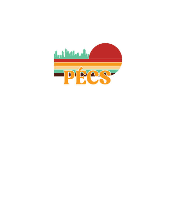 Pécs minta fekete pólón