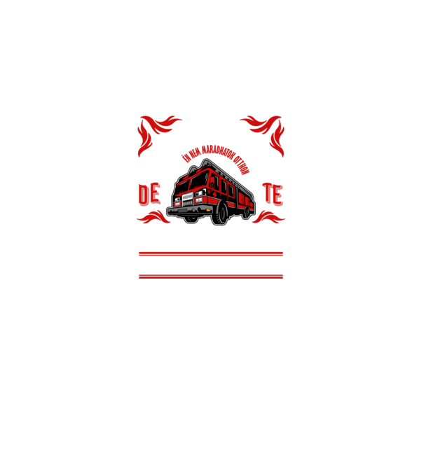 Én nem maradhatok otthon tűzoltó minta fekete pólón