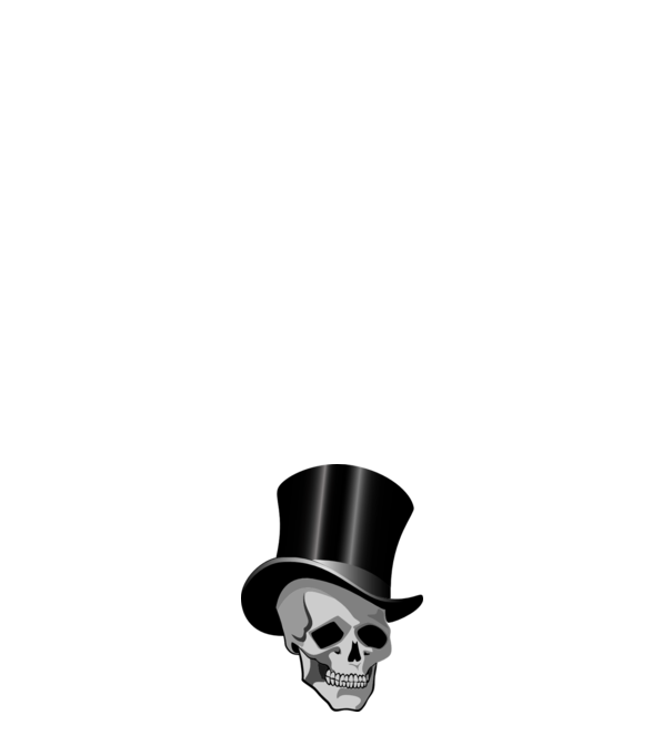skull-ha minta fehér pólón