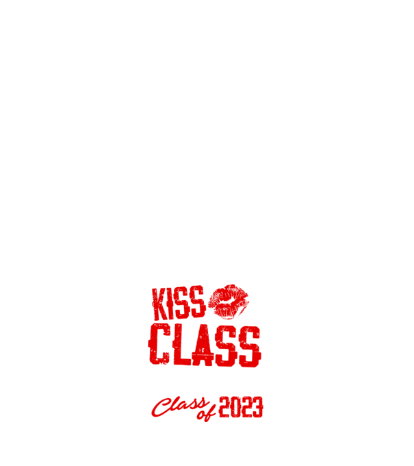 Kiss our Class minta sötétkék pólón