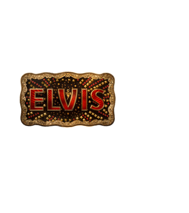 Elvis övcsat minta fekete pólón