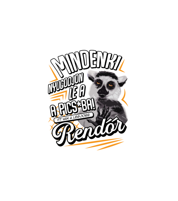 Itt van a legjobb Rendőr minta fehér pólón