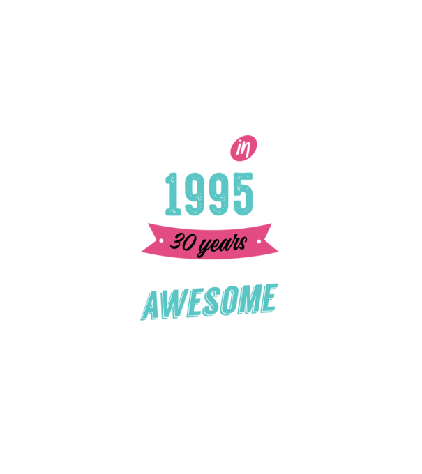 Made in 1995 minta fekete pólón