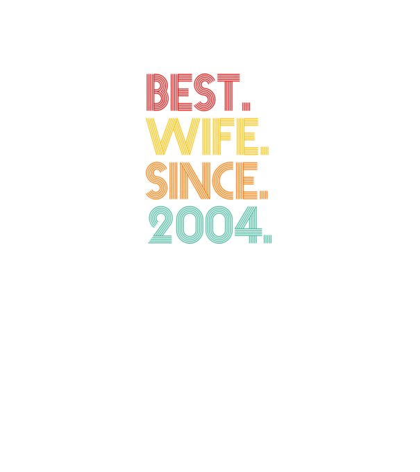 best wife since 2004 retro minta fekete pólón