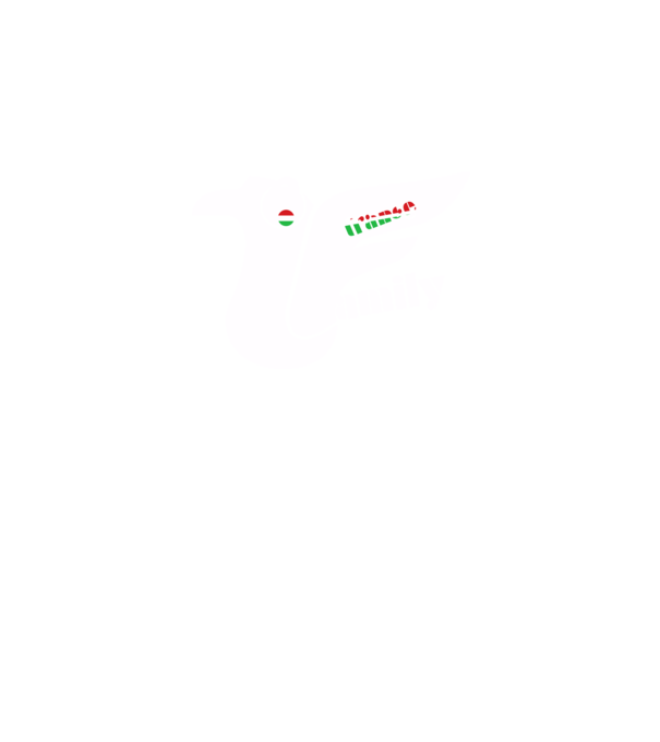 Hungarian Trance Family White logo minta fekete pólón