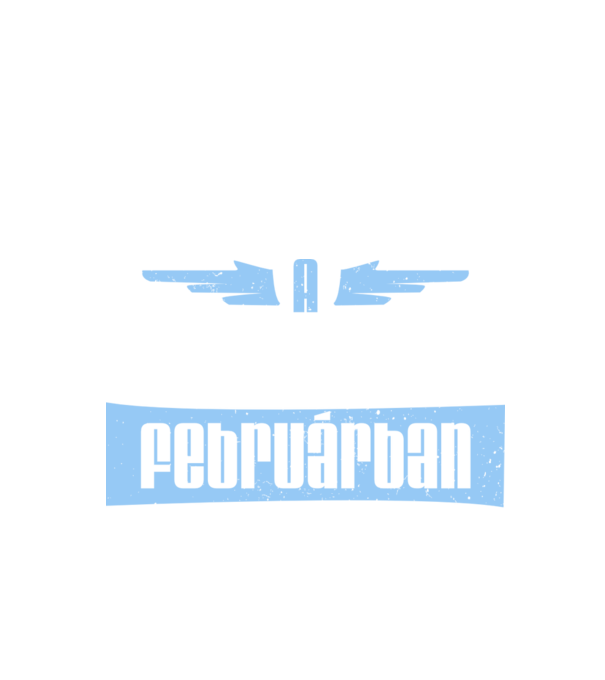 A legjobbak FEBRUÁR minta fekete pólón