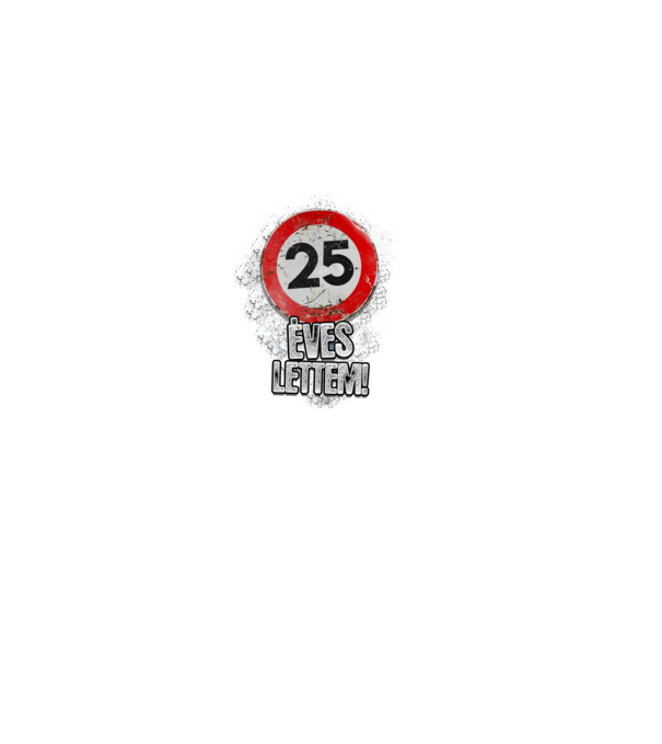 Speedlimit 25 éves minta fekete pólón