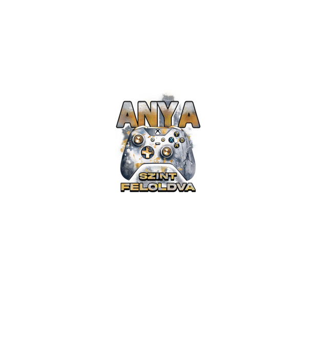Anya szint feloldva minta farmerkék pólón