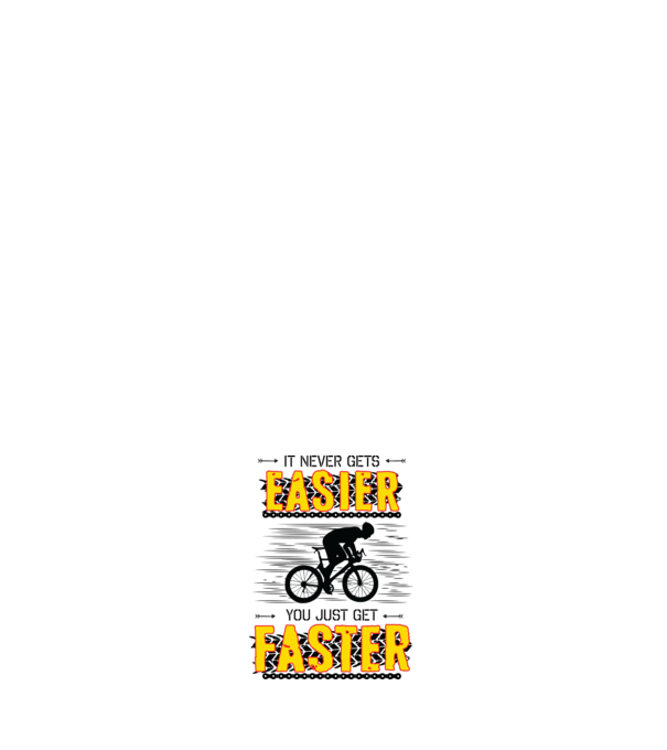 it never gets easier minta fehér pólón