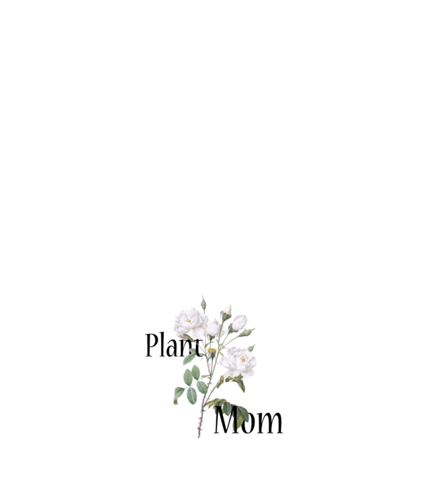 Plant mom minta világos rózsaszín pólón
