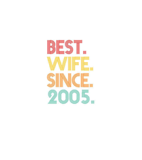 best wife since 2005 retro minta fekete pólón