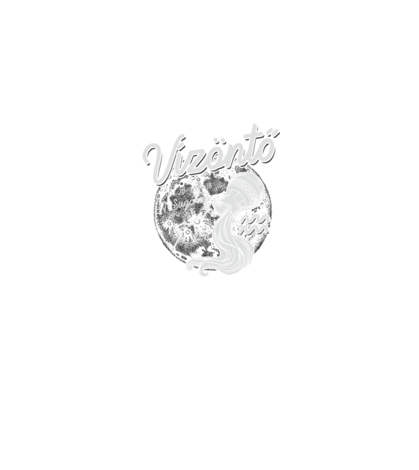 Vízöntő retro színű tulajdonságokkal minta farmerkék pólón