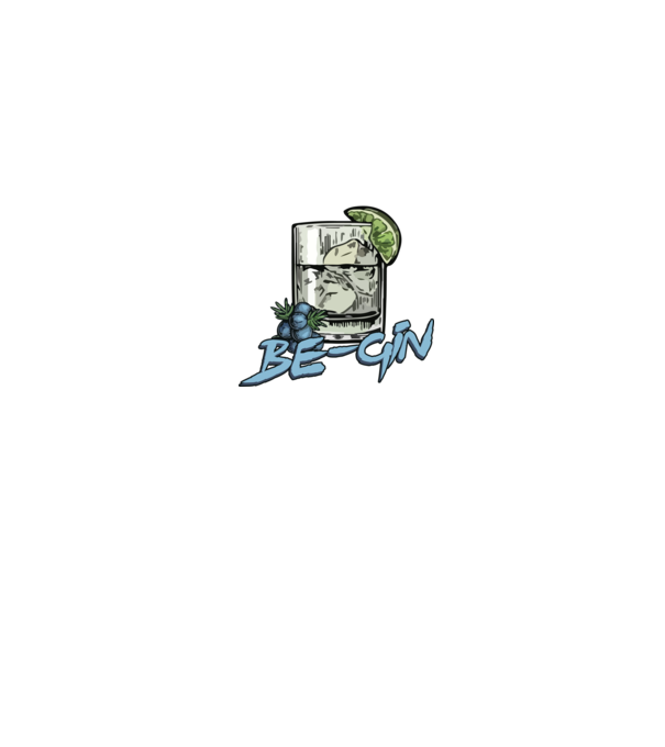 Let the fun be gin minta sötétkék pólón