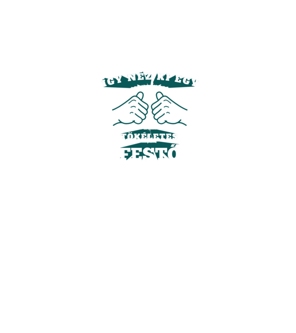 Így néz ki egy tökéletes festő minta fekete pólón