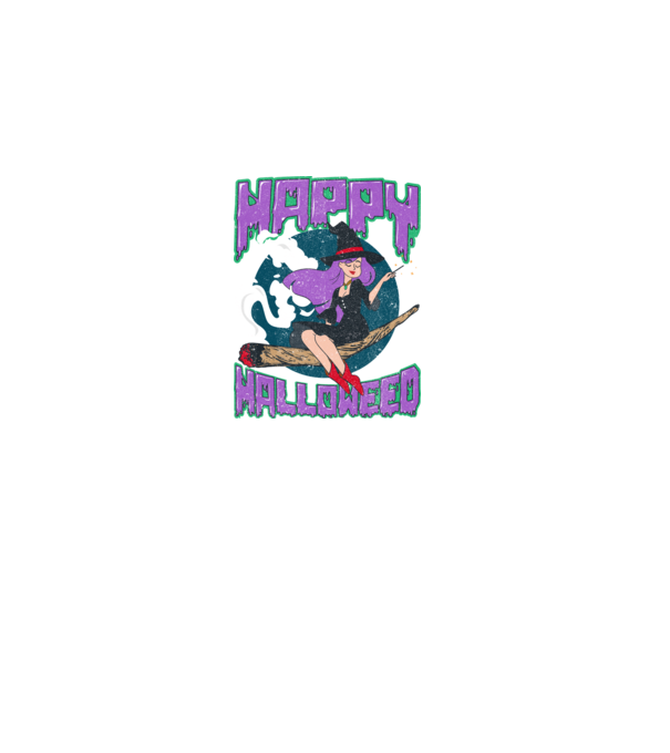 Happy Halloweed minta fekete pólón