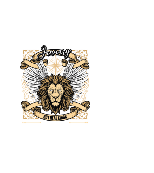 KINGS ARE BORN 1985 - JANUÁR minta fehér pólón