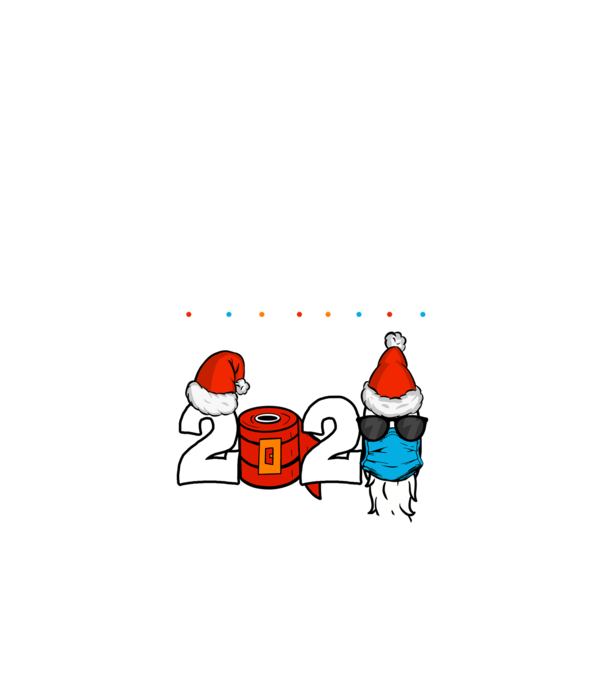 Karácsony 2020 minta fekete pólón