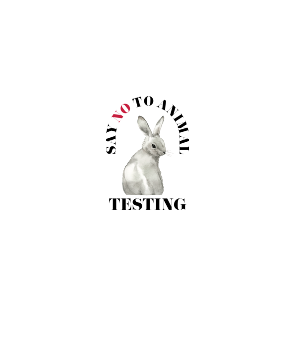 Say NO to animal testing minta piros pólón