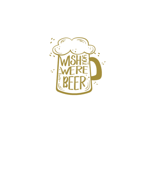Wish u were beer minta fekete pólón