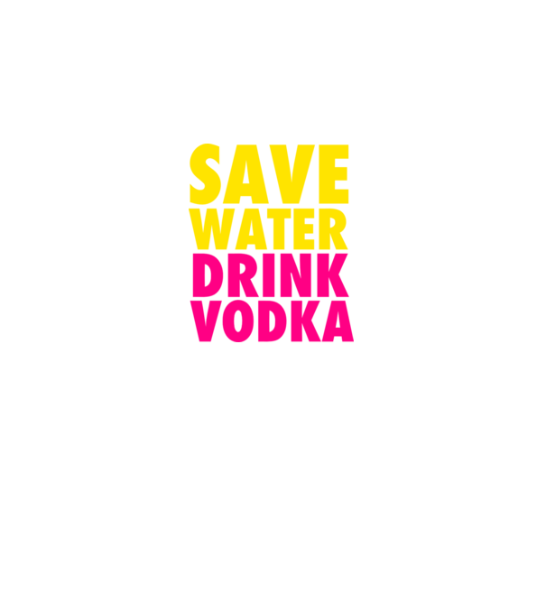 SAVE WATER DRINK VODKA minta sötétkék pólón