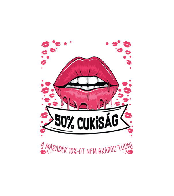 Cuki és bolondos szülinapos JÚNIUS minta fehér pólón
