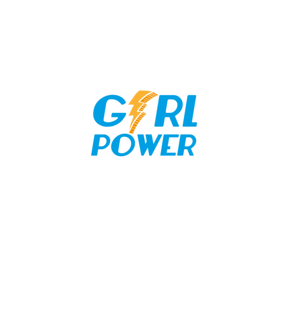 GirlPower minta fekete pólón