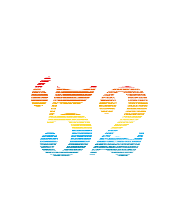 Retro születésnap 1952 minta fekete pólón